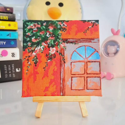 Sunlit Blossom Mini Canvas – Art for Every Corner