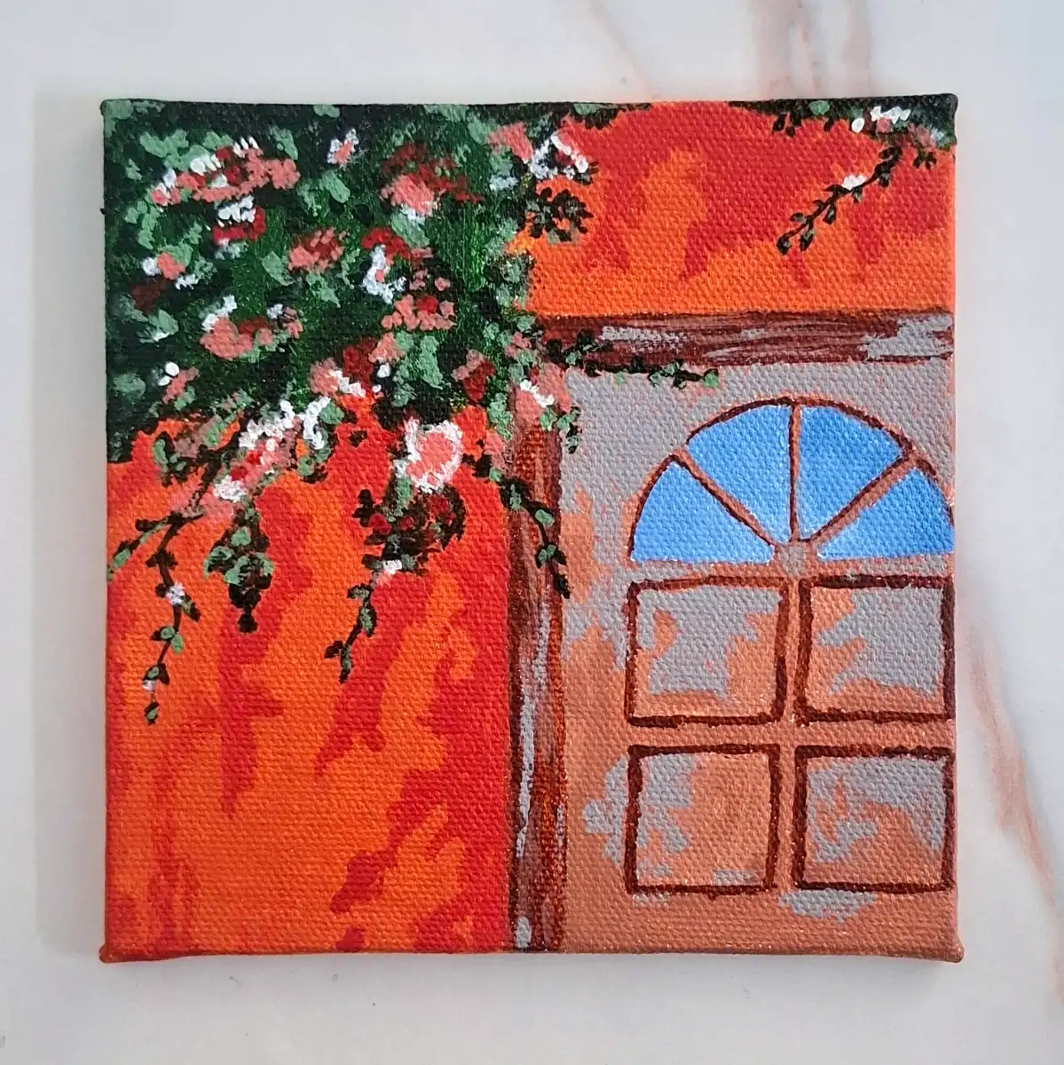 Sunlit Blossom Mini Canvas – Art for Every Corner