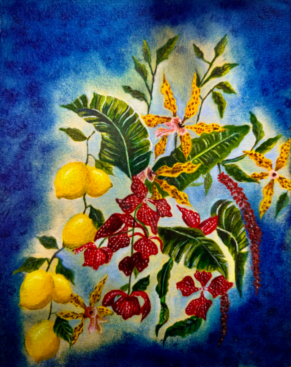 Midnight Bloom (oil on canvas)