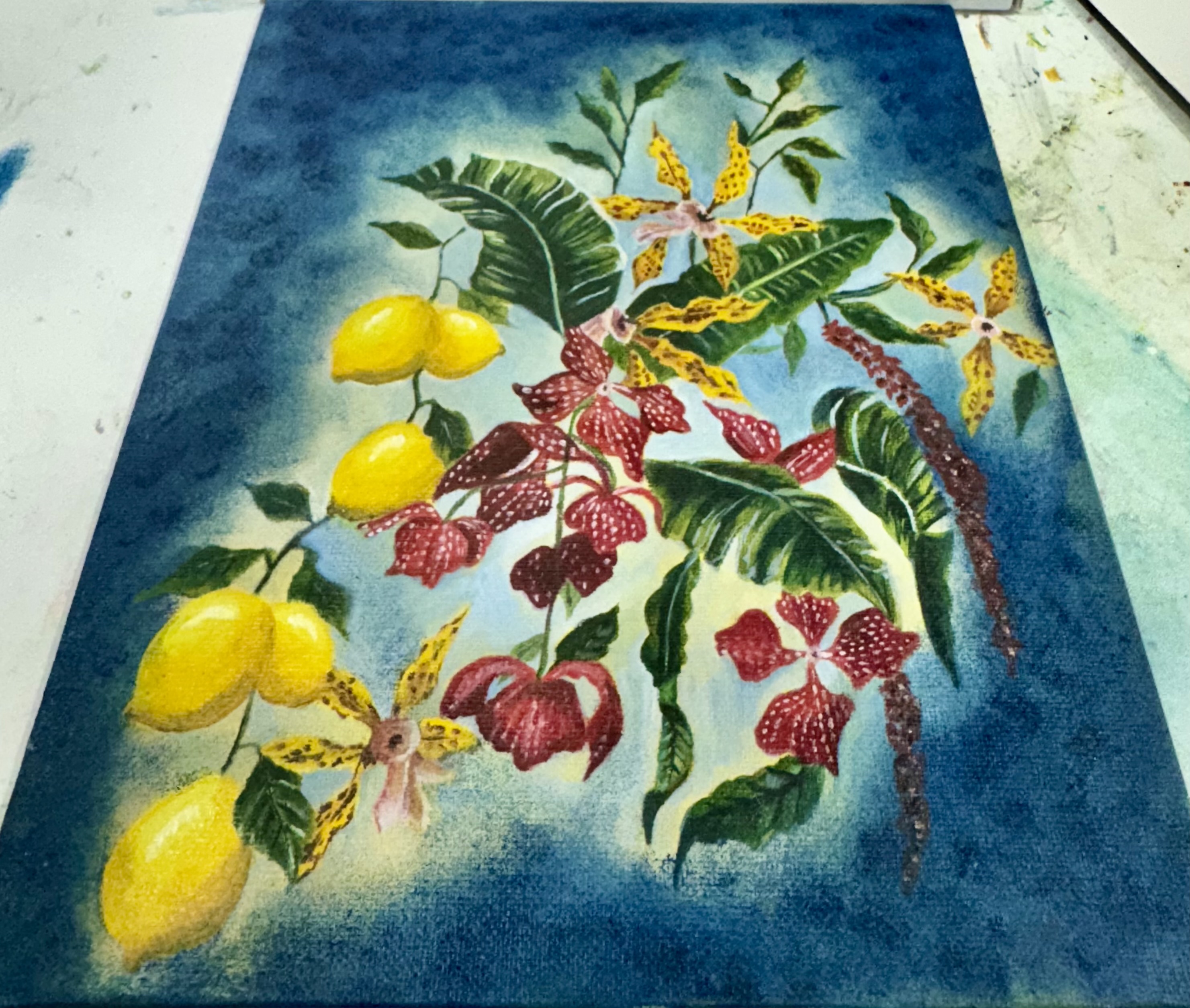 Midnight Bloom (oil on canvas)