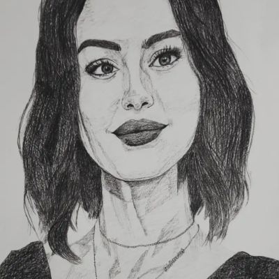 Selena Gomez Monochrome Portrait – Original Hand-Drawn Graphite Pencil Sketch | Framed Realistic Wall Art