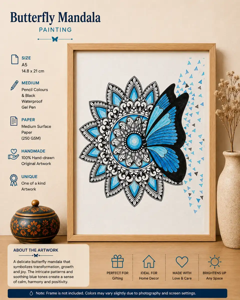 Butterfly Mandala (Unframed)