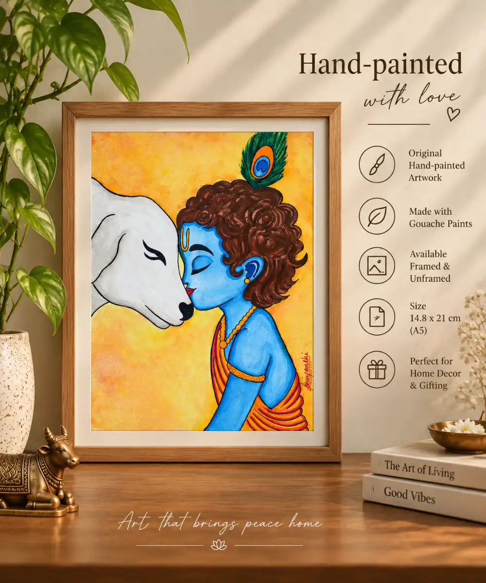 Krishna and Maiya (Unframed)