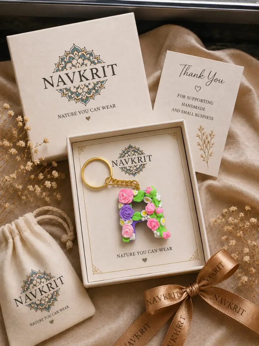 Floral keychain 