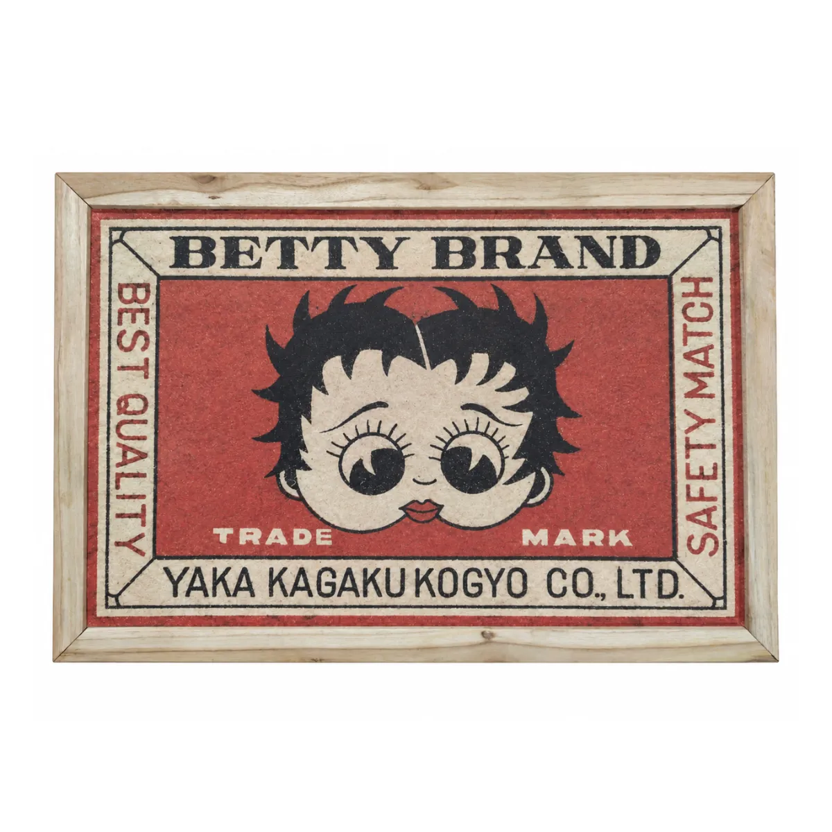 Betty-Boop Retro Canvas Framed Poster