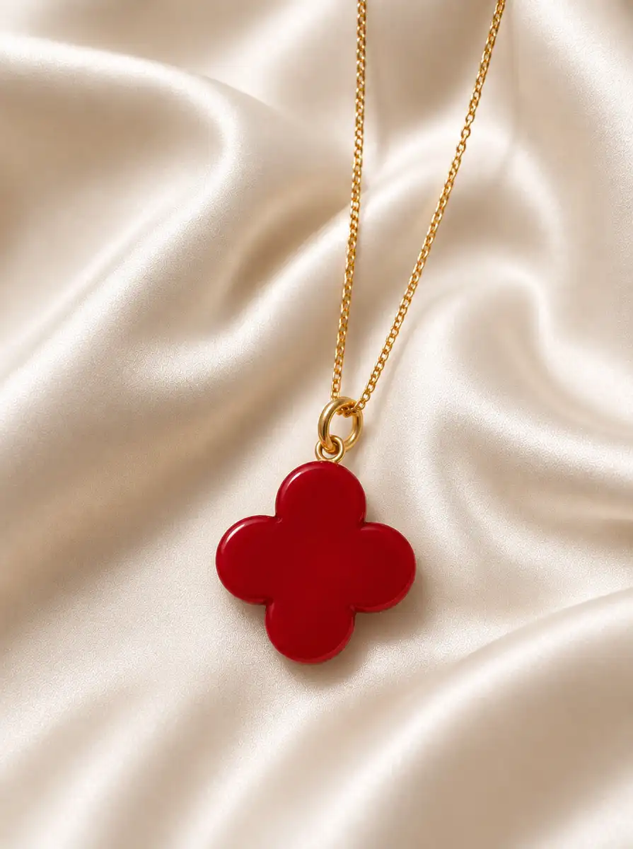 Elegant Clover Charm Pendant Necklace 