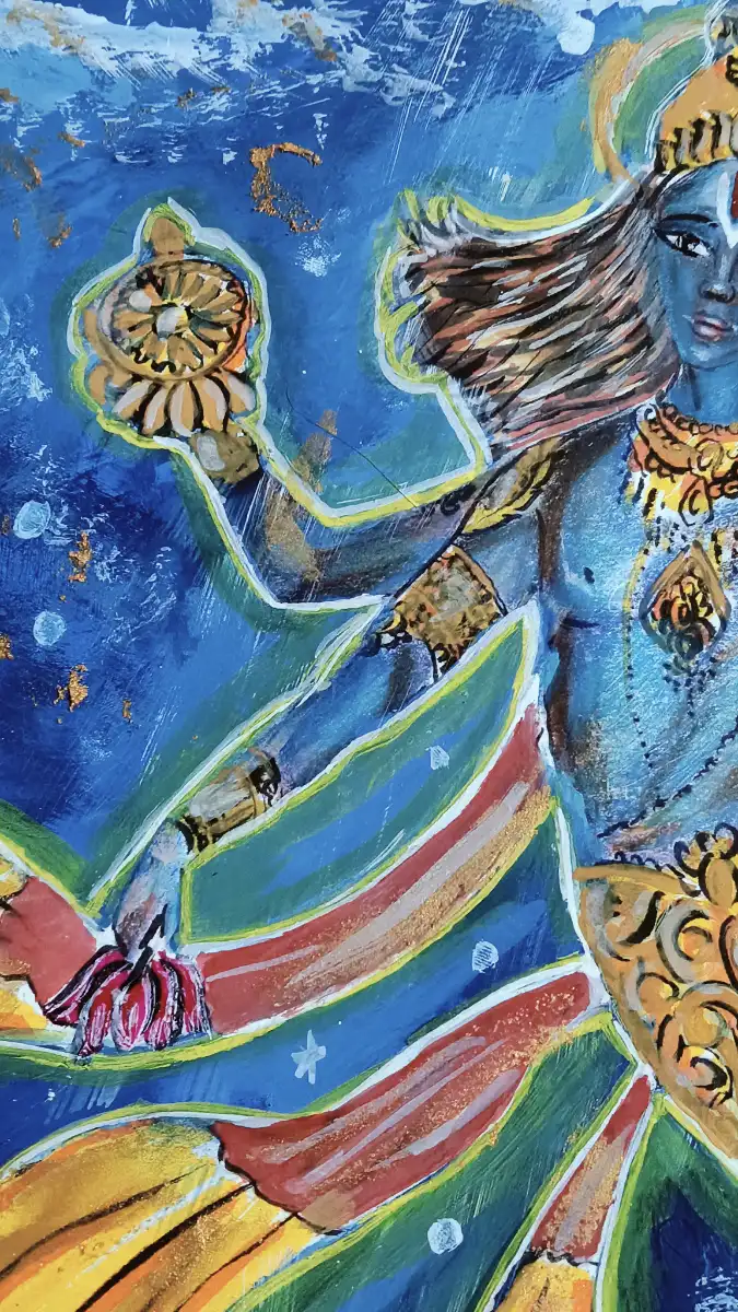 Matsya Avataram – Hand-painted Artwork