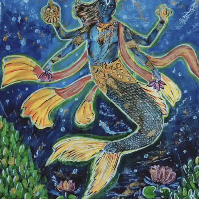 Matsya Avataram – Hand-painted Artwork